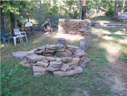 Fire Pit Summer Kitchen